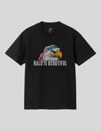 Thumbnail for Bald is Beautiful T-Shirt Greater Half Black S