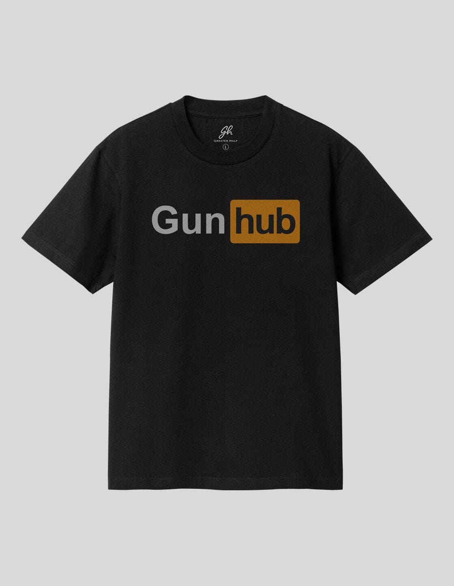 Gun Hub T-Shirt Greater Half Black S