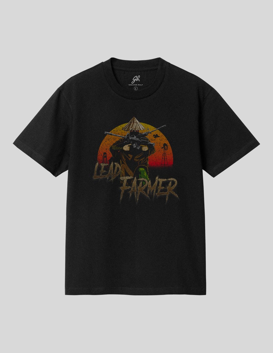 Lead Farmer T-Shirt Greater Half Black S