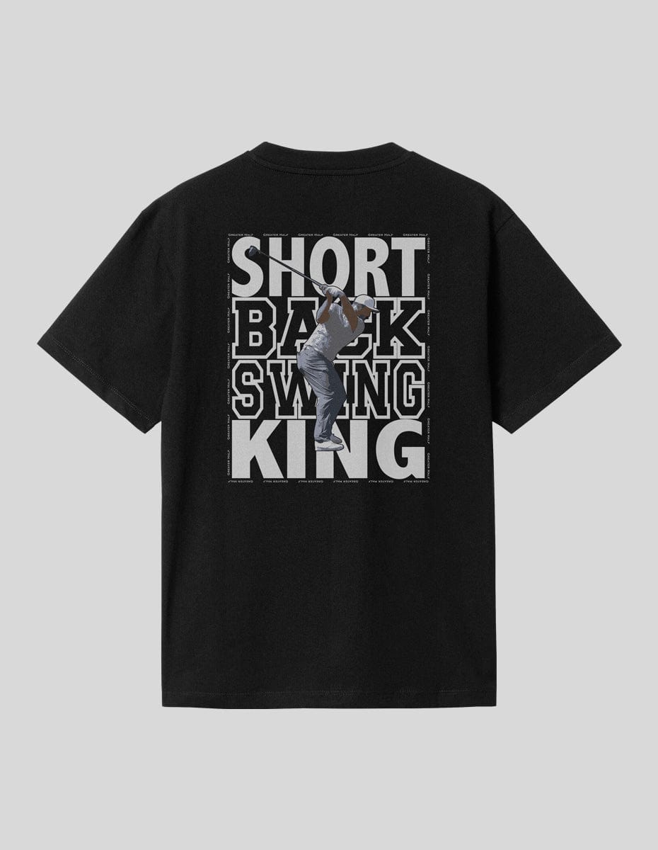 Short Backswing King T-Shirt Greater Half Black S