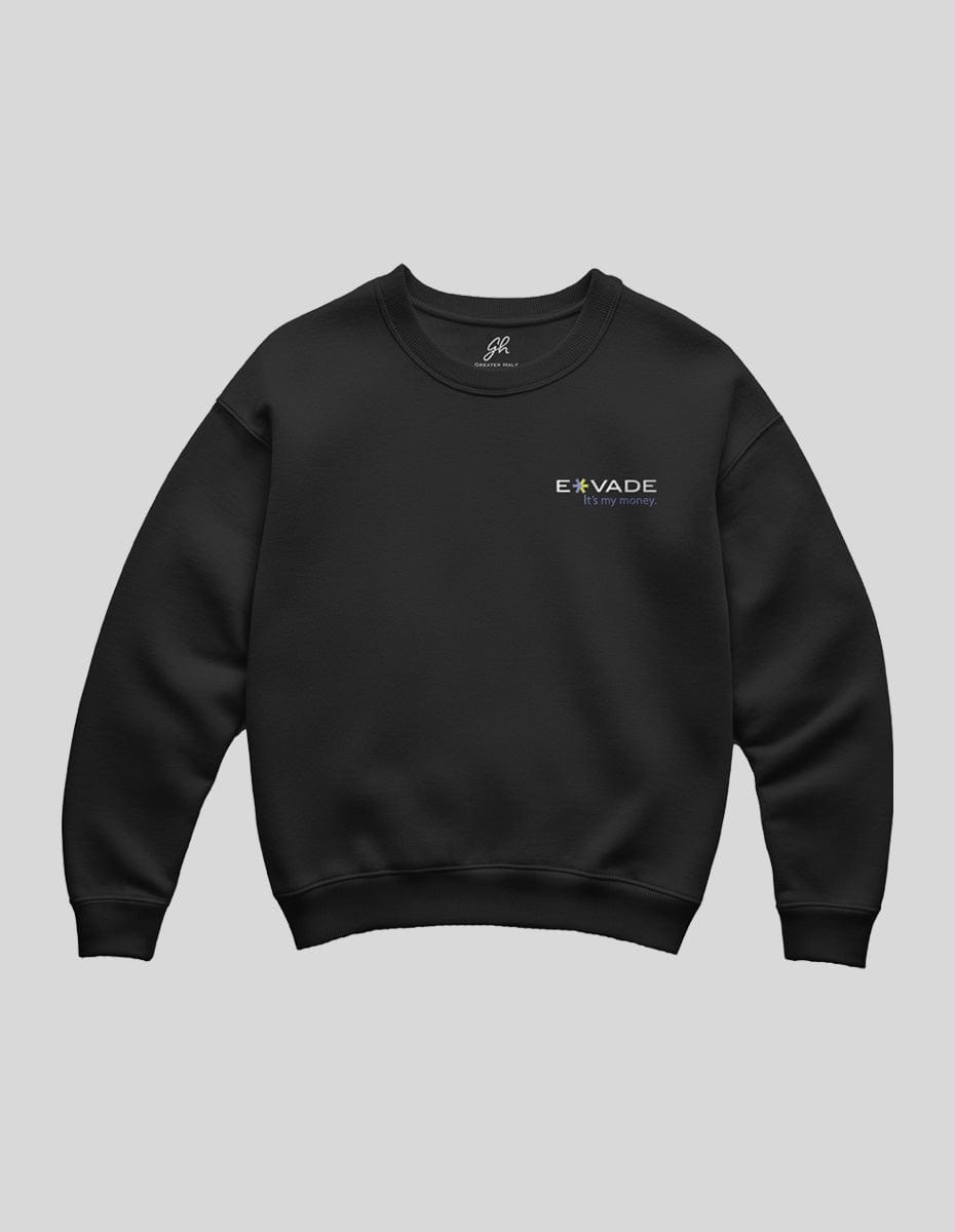 Evade Fleece Crewneck Fleece Crewneck Greater Half Black S