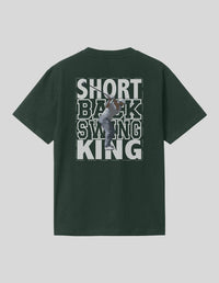 Thumbnail for Short Backswing King T-Shirt Greater Half Forest Green S