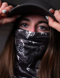 Thumbnail for Don't Tread Face Defender Neck Gaiter Greater Half