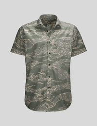 Thumbnail for Tiger Camo Button Down Button Down Greater Half S