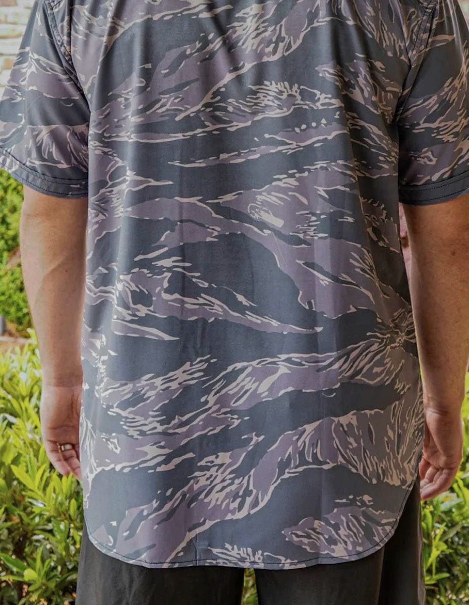 Tiger Camo Button Down Button Down Greater Half