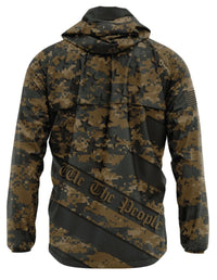 Thumbnail for Woodland Digital Camo We The People - Rain Jacket Rain Jacket Greater Half