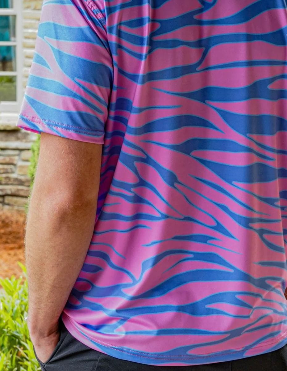 Trippin Zebra Polo Golf Polo Greater Half