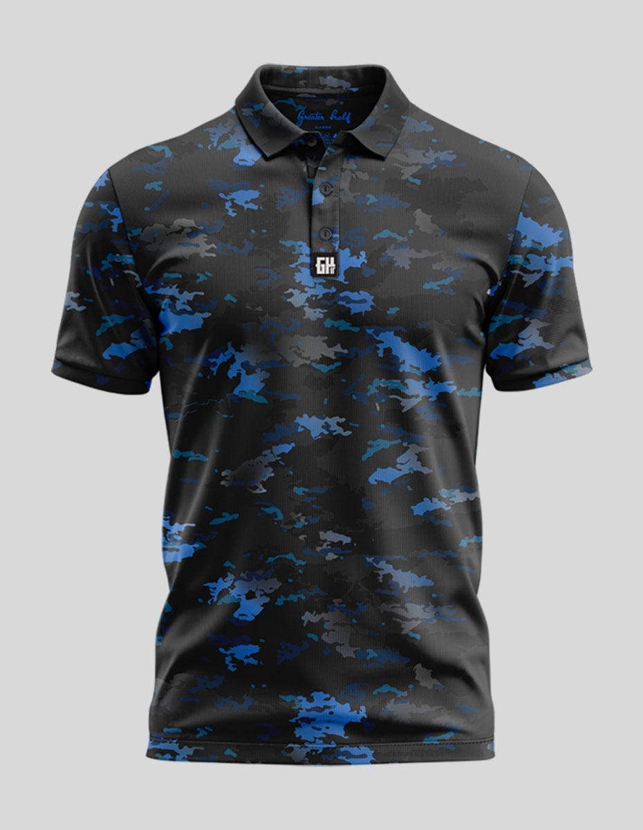 Arctic Camo Polo Golf Polo Greater Half S Blue