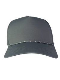 Thumbnail for Performance 5-Panel Rope Hat Hat Greater Half Charcoal