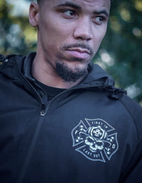 Thumbnail for Thin Red Line - Rain Jacket Rain Jacket Greater Half