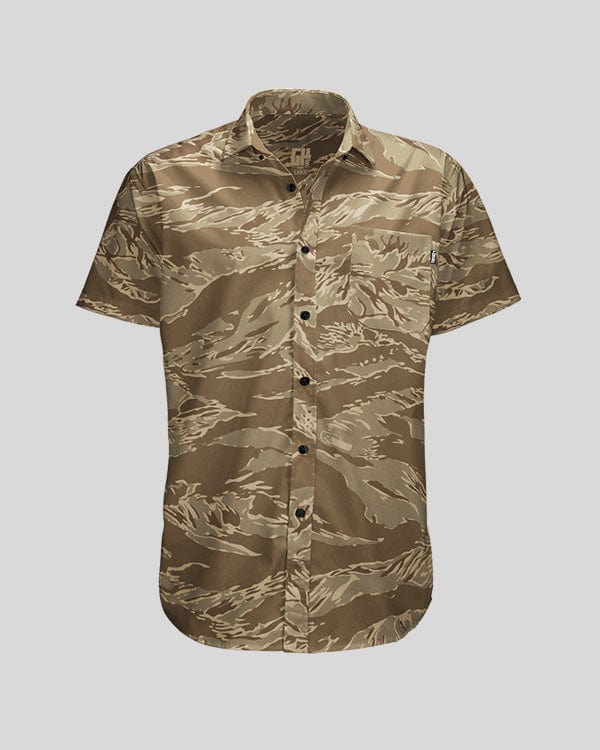 Desert Tiger Camo Button Down Button Down Greater Half S
