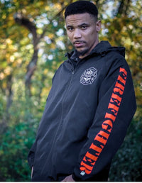 Thumbnail for Thin Red Line - Rain Jacket Rain Jacket Greater Half