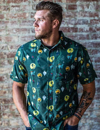 Thumbnail for Halloween Green Button Down Button Down Greater Half