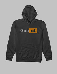 Thumbnail for Gunhub Hoodie Graphic Fleece Hoodie Greater Half Black S