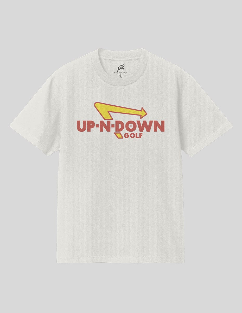 Up and Down T-Shirt Greater Half Off White S