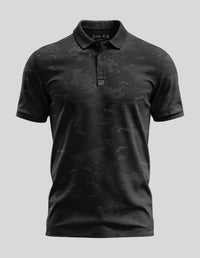 Thumbnail for Arctic Camo Polo Golf Polo Greater Half S Black