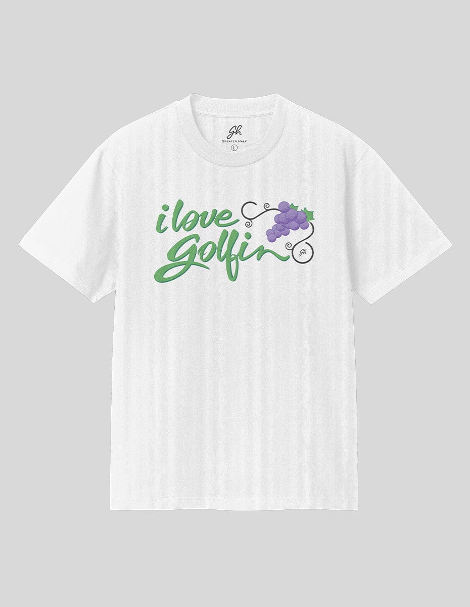 I Love Golfin' T-Shirt Greater Half White S