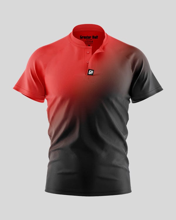 Fusion Henley Polo Henley Polo Greater Half S Red