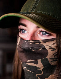 Thumbnail for Brushstroke Camo Face Defender Neck Gaiter Greater Half
