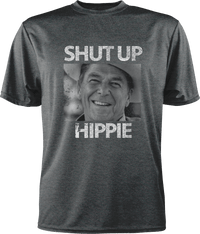 Thumbnail for Shut Up Hippie T-Shirt Greater Half Heathered Charcoal S