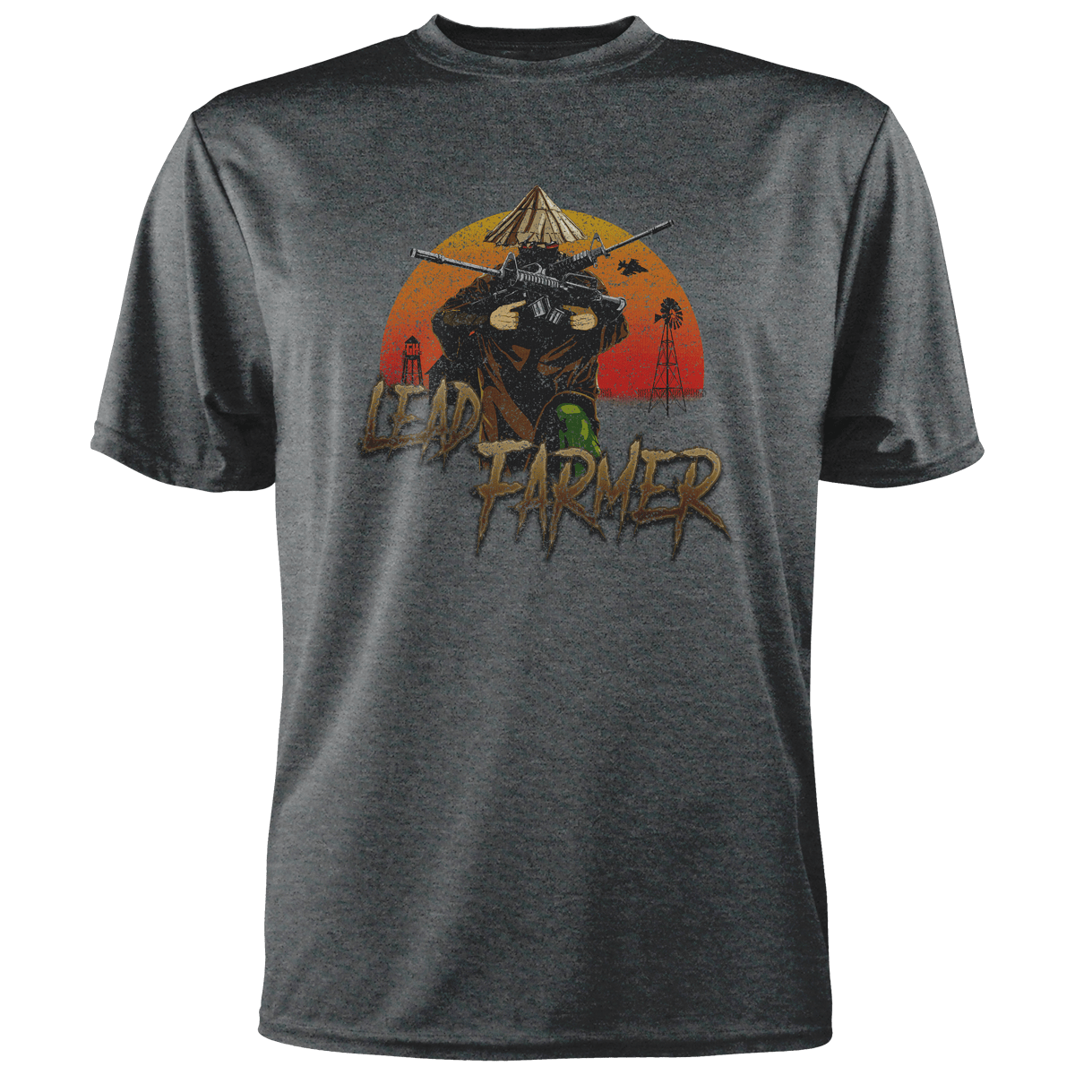 Lead Farmer T-Shirt Greater Half Heather Charcoal S