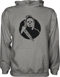 Thumbnail for Michael Myers No Lives Matter Hoodie Graphic Fleece Hoodie Greater Half S Grey Frost
