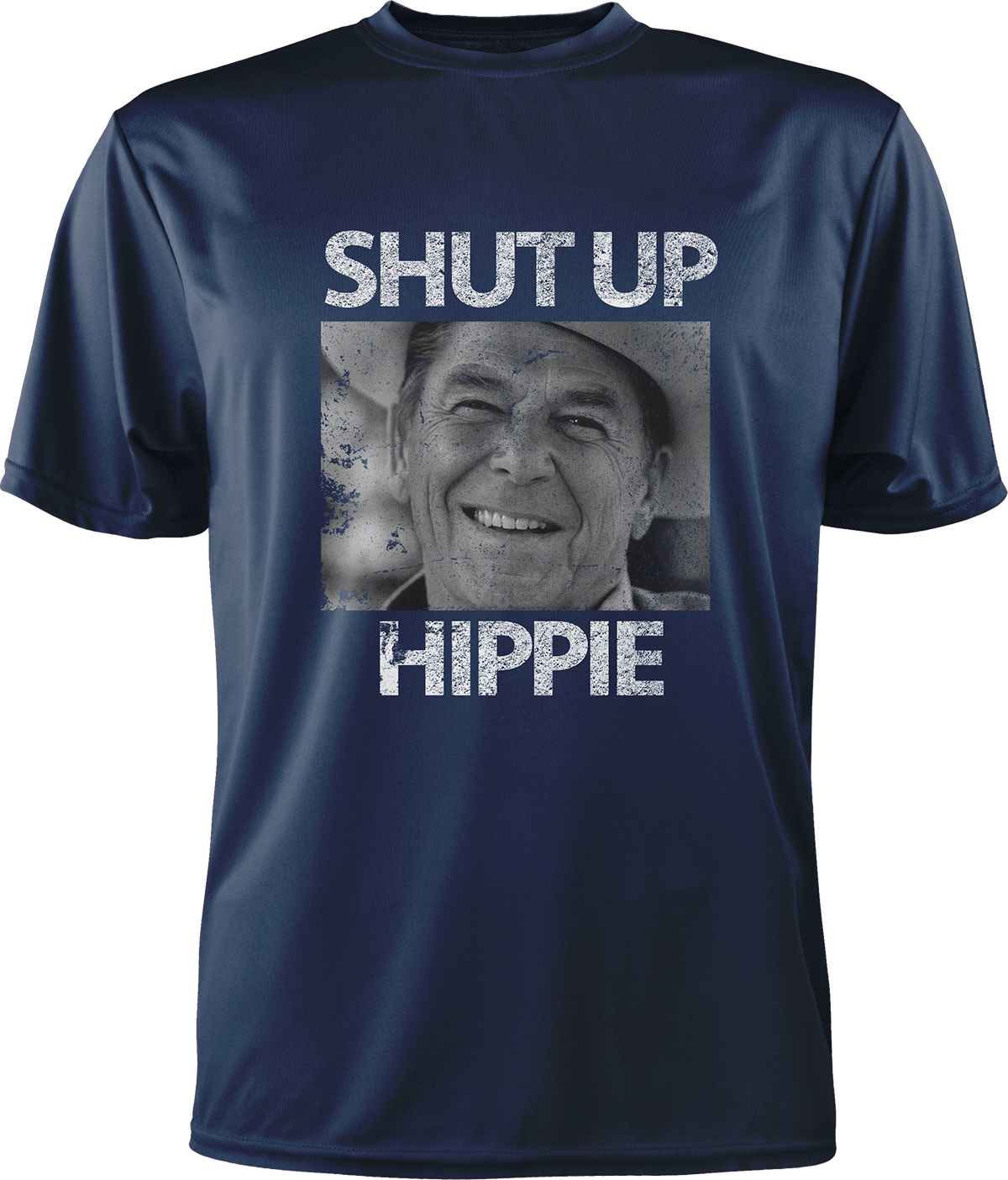 Shut Up Hippie T-Shirt Greater Half Navy S