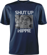 Thumbnail for Shut Up Hippie T-Shirt Greater Half Navy S