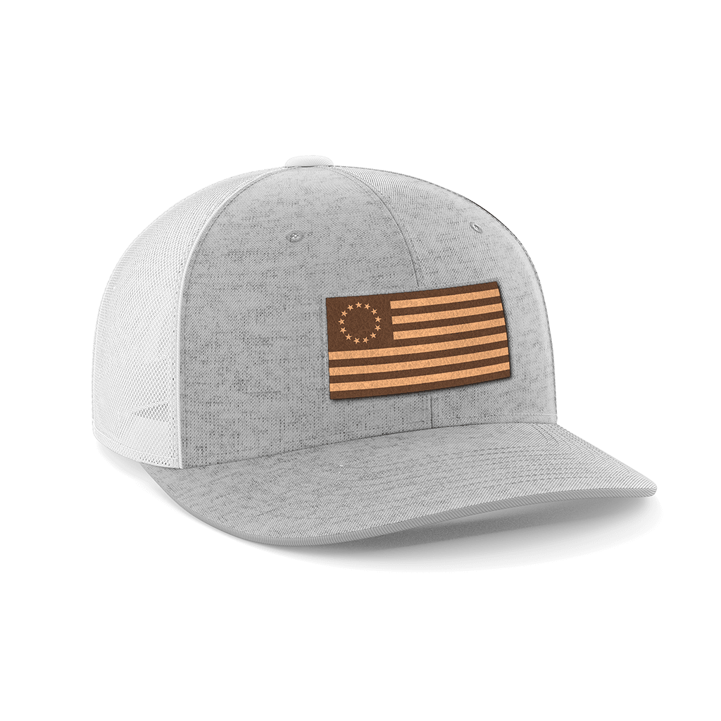 13 Colonies Leather Patch Hat Hat Greater Half Heather Grey/White