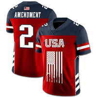 Thumbnail for USA 2A Football Jersey Football Jersey Greater Half S Red
