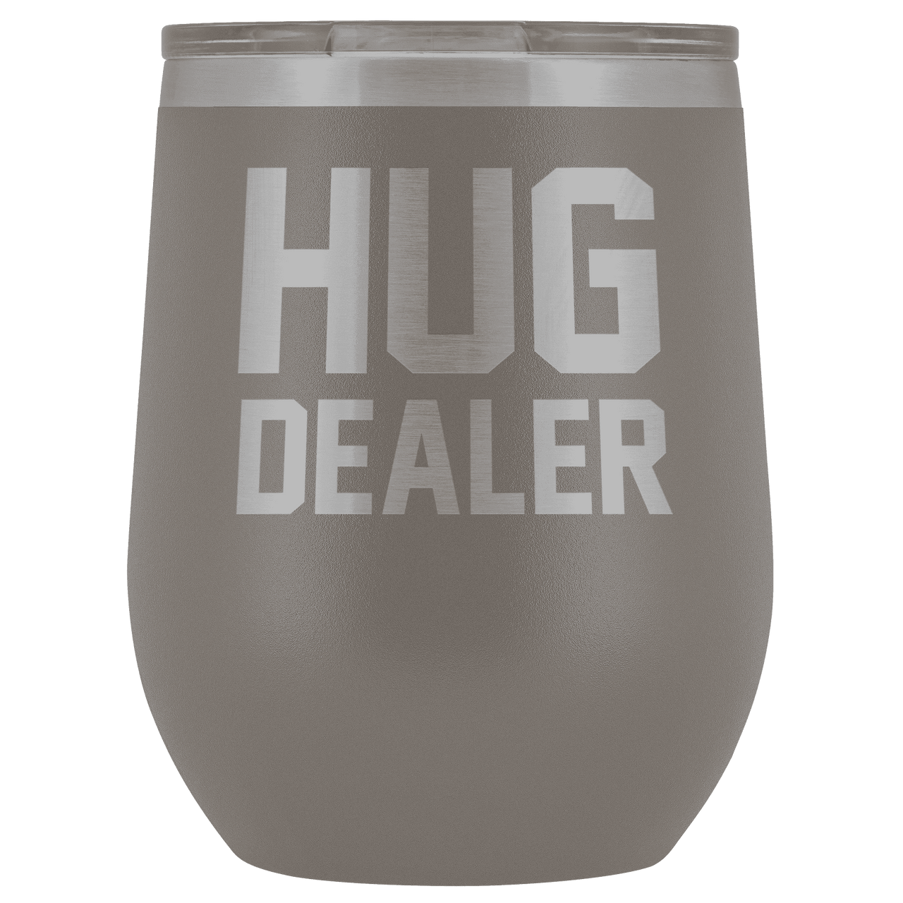 Hug Dealer Wine Tumbler Wine Tumbler teelaunch Pewter
