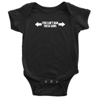 Thumbnail for You Can't Ban These Guns Onesie Onesie teelaunch Baby Bodysuit Black NB