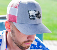 Thumbnail for Torn Flag We The People Black Patch Hat Hat Greater Half