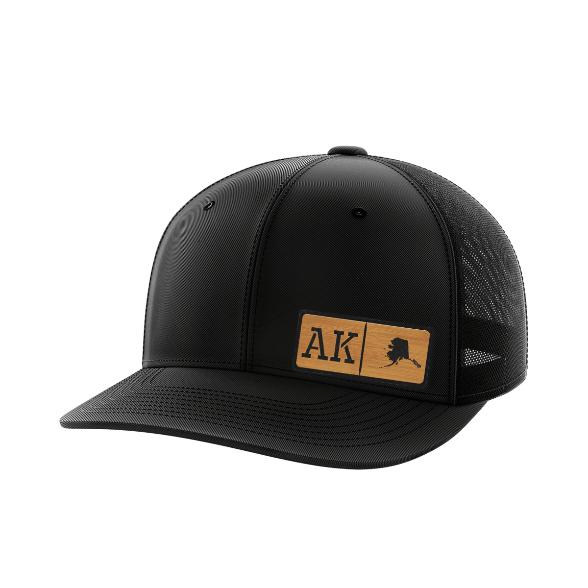Alaska Homegrown Hats Hat Greater Half Black/Black Bamboo Leatherette Alaska