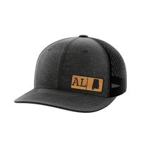 Thumbnail for Alabama Homegrown Hats Hat Greater Half Heather Black/Black Bamboo Leatherette Alabama