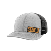 Thumbnail for Alabama Homegrown Hats Hat Greater Half Heather Grey/Black Bamboo Leatherette Alabama