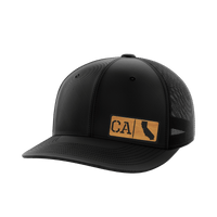 Thumbnail for California Homegrown Hats Hat Greater Half Heather Grey/Black Bamboo Leatherette California