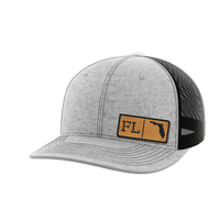 Thumbnail for Florida Homegrown Hats Hat Greater Half Heather Grey/Black Bamboo Leatherette Florida