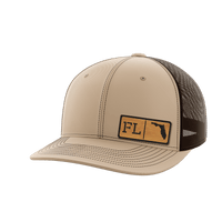 Thumbnail for Florida Homegrown Hats Hat Greater Half Khaki/Coffee Bamboo Leatherette Florida