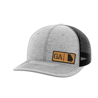 Thumbnail for Georgia Homegrown Hats Hat Greater Half Heather Grey/Black Bamboo Leatherette Georgia