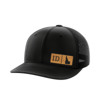 Thumbnail for Idaho Homegrown Hats Hat Greater Half Black/Black Bamboo Leatherette Idaho