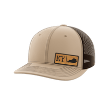 Thumbnail for Kentucky Homegrown Hats Hat Greater Half Khaki/Coffee Bamboo Leatherette Kentucky