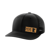 Thumbnail for Minnesota Homegrown Hats Hat Greater Half Black/Black Bamboo Leatherette Minnesota