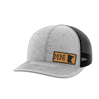 Thumbnail for Minnesota Homegrown Hats Hat Greater Half Heather Grey/Black Bamboo Leatherette Minnesota