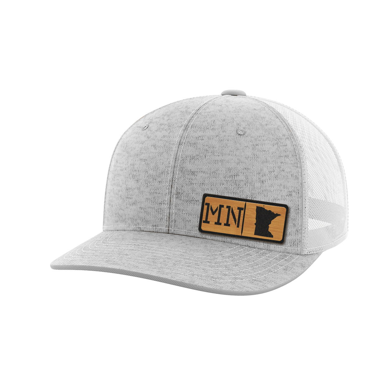 Minnesota Homegrown Hats Hat Greater Half Heather Grey/White Bamboo Leatherette Minnesota