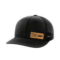 Thumbnail for Tennessee Homegrown Hats Hat Greater Half Black/Black Bamboo Leatherette Tennessee