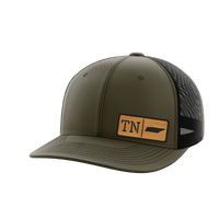 Thumbnail for Tennessee Homegrown Hats Hat Greater Half OD Green/Black Bamboo Leatherette Tennessee