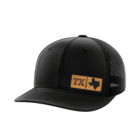 Thumbnail for Texas Homegrown Hats Hat Greater Half Black/Black Bamboo Leatherette Texas