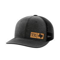 Thumbnail for Texas Homegrown Hats Hat Greater Half Heather Black/Black Bamboo Leatherette Texas