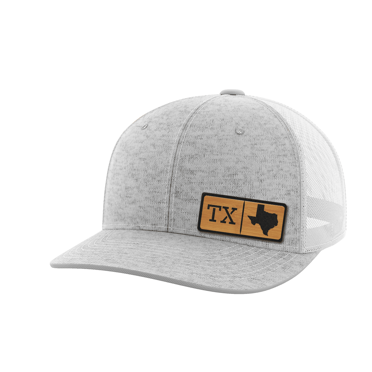 Texas Homegrown Hats Hat Greater Half Heather Grey/White Bamboo Leatherette Texas